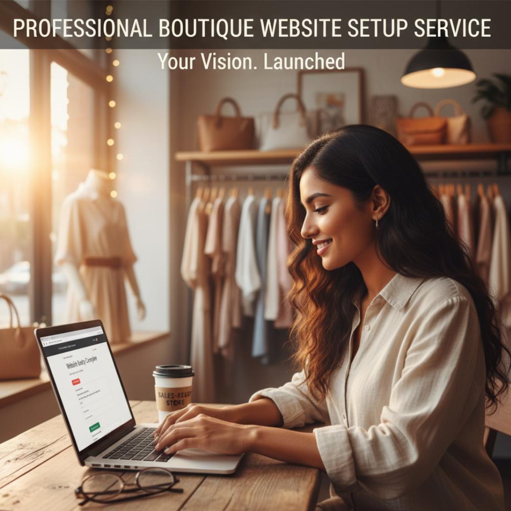 Professional Boutique Website Setup Service | Sales-Ready Store | Shopify, Squarespace, Wix, Wordpress