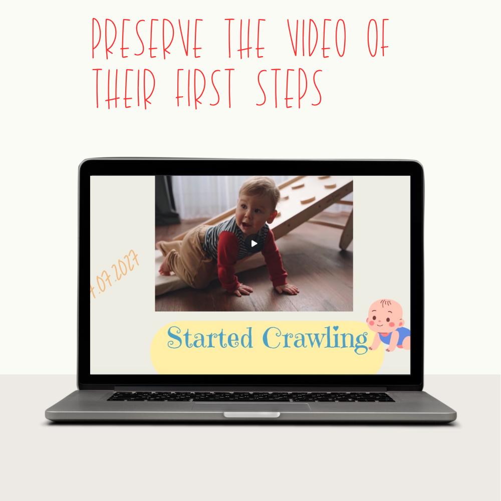 Pregnancy & Newborn Story Website Template: Digital Memory Book (CANVA)